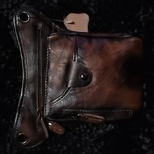 Mens Leather Waist Thigh Bag-Pouch NWOT